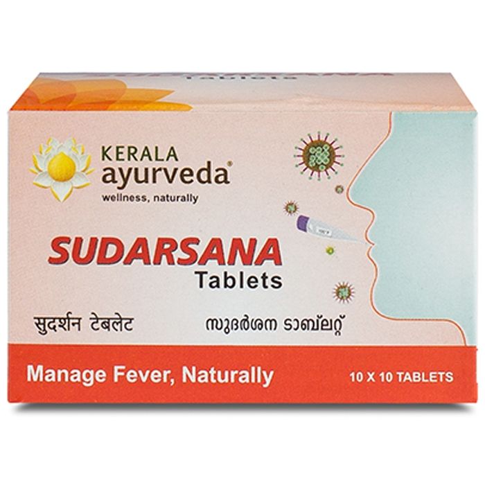 Kerala Ayurveda Sudarsana Tablet, 100 Tablets-1.webp